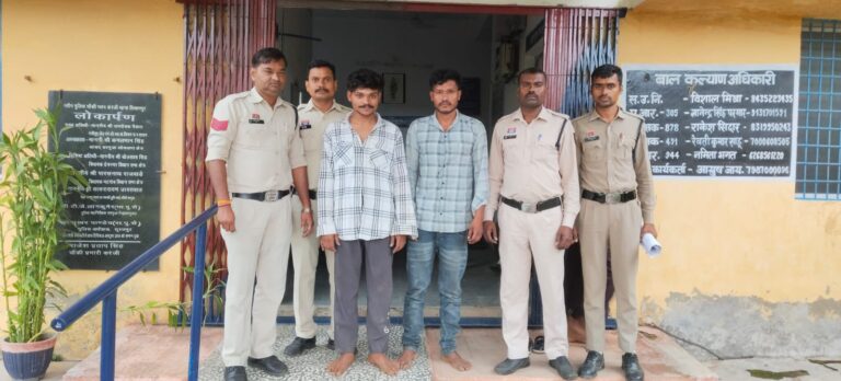 खोपा में चोरी का खुलासा दो आरोपी गिरफ्तार, चोरी का सिंटेक्स बरामद, तीसरा फरार