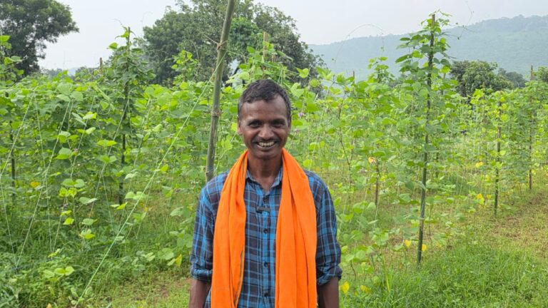 वीबी जी-राम-जी योजना से ग्राम सपना में आजीविका डबरी बनी किसान के लिए बनीं सिंचाई का साधन डबरी में मछली पालन के साथ 50-60 डिसमिल में सेमी की खेती, सिंचाई के लिए बनीं पानी की उपलब्धता