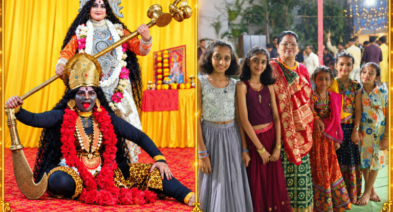 भजन, गरबा और झांकियों से सजी ‘एक शाम माता के नाम’….कोणार्क वासुदेव बिहार में देर रात तक गूंजे माता रानी के जयकारे