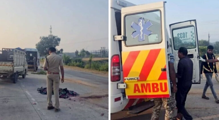दशहरा मेला देखकर लौट रहे दो किशोरों की दर्दनाक मौत, अंबिकापुर-सीतापुर हाईवे पर ट्रेलर ने मोपेड को रौंदा