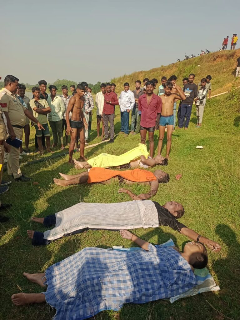 रेंड नदी में स्नान करने गए एक ही परिवार के चार की डुबकर मौत,